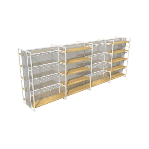 GUHUI-4.15m-Double-Sided-Gondola-Retail-Shelving-with-Wood-Shelves-Hook-Display_2
