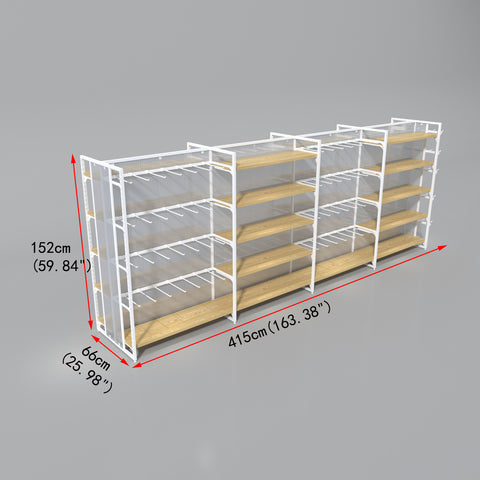 GUHUI-4.15m-Double-Sided-Gondola-Retail-Shelving-with-Wood-Shelves-Hook-Display_3