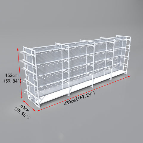 GUHUI-4.3m-Double-Sided-Retail-Gondola-Shelving-with-Wood-Base-Hook-Display_2