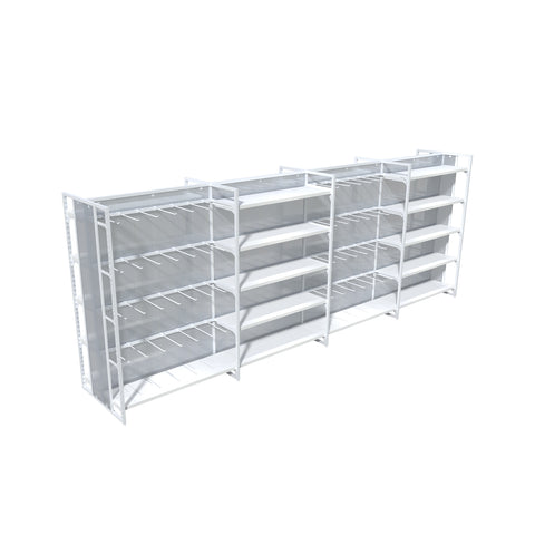 GUHUI-4m-Double-Sided-Gondola-Shelving-with-Hooks-Shelves-White_2