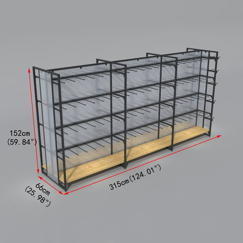 GUHUI-Black-Double-Sided-Gondola-Hook-Display-Shelving-Unit-315cm_2