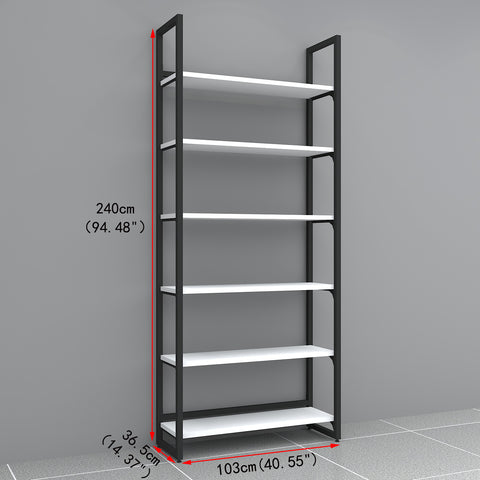 GUHUI-Black-Frame-Retail-Wall-Shelving-with-White-Shelves-Modular-Display-Unit-503cm_1