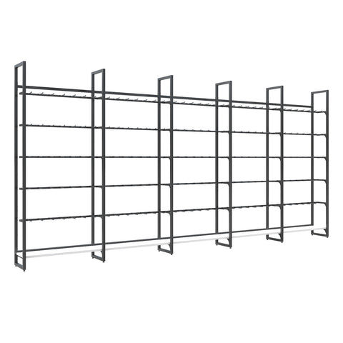 GUHUI-Black-Wall-Gondola-Shelving-with-Hook-Display-White-Shelves-503cm_4