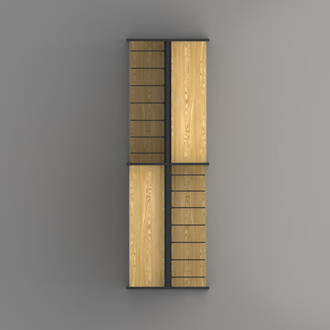GUHUI-Double-Sided-Gondola-Display-Rack-with-Shelves-_-Hooks-Black-Metal-202cm_1