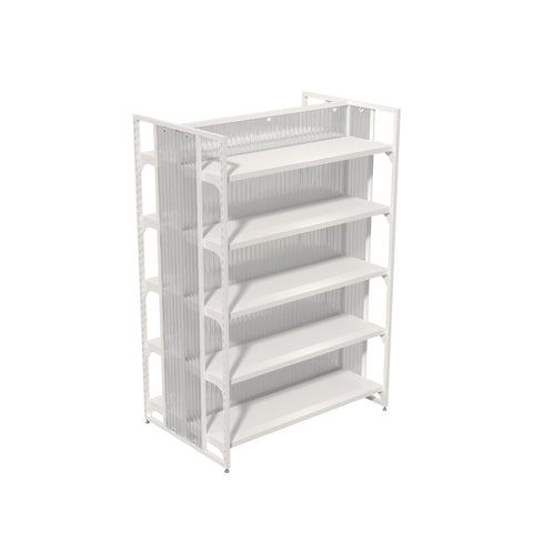 GUHUI-Double-Sided-Gondola-Display-Shelving-Unit-with-Adjustable-Tiers-White_1