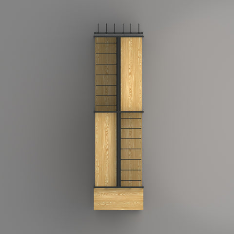 GUHUI-Double-Sided-Gondola-Island-Display-Rack-with-Shelves-Black-Hooks-245cm_1