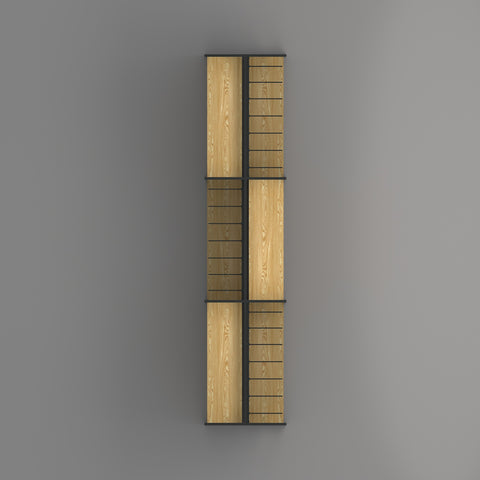 GUHUI-Double-Sided-Gondola-Island-Merchandiser-with-Shelves-Black-Hooks-302cm_1