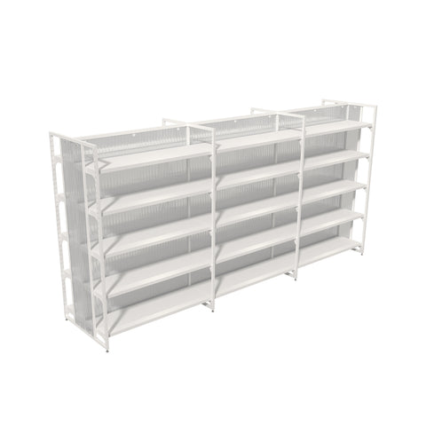 GUHUI-Double-Sided-Gondola-Shelving-Unit-302cm-Retail-Island-Display-Rack-White_1