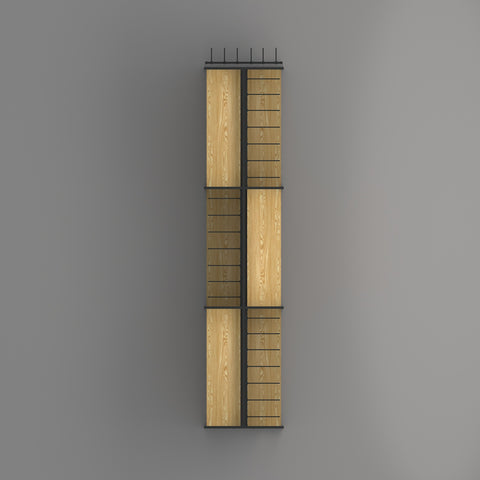 GUHUI-Double-Sided-Gondola-Shelving-with-Black-Hooks-End-Panels-315cm_1