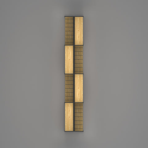 GUHUI-Double-Sided-Gondola-Shelving-with-Black-Hooks-Wooden-Shelves-402cm_1