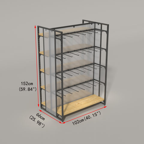 GUHUI-Double-Sided-Hook-Island-Display-Rack-Black-Finish-102cm_3