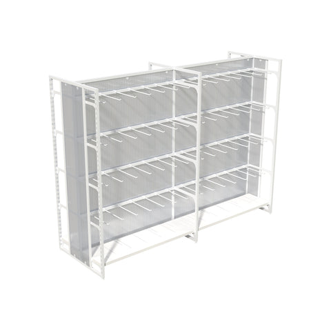 GUHUI-Double-Sided-Island-Gondola-Display-Rack-2020mm-with-Square-Tube-Hooks-4-Tier-Retail-Shelving_1