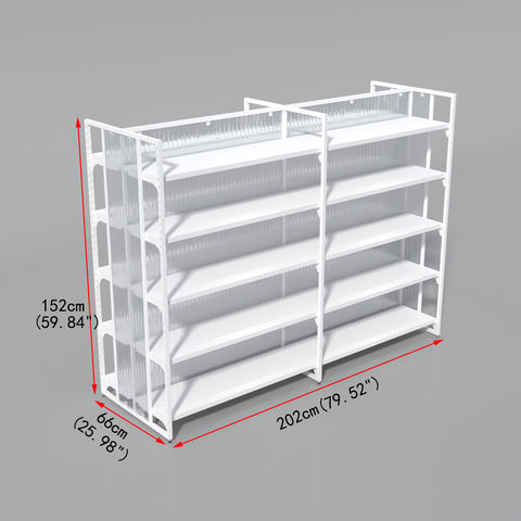 GUHUI-Double-Sided-Island-Gondola-Shelving-Unit-2020mm-Retail-Display-Rack-White_2