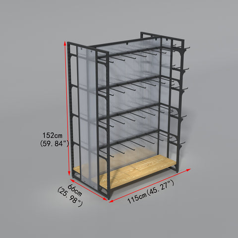 GUHUI-Double-Sided-Modular-Square-Tube-Hook-Gondola-Display-Rack-115cm_2