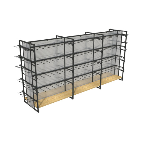 GUHUI-Double-Sided-Retail-Gondola-Hook-Display-Rack-Black-Metal-330cm_1