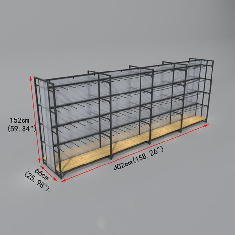 GUHUI-Double-Sided-Square-Tube-Hook-Gondola-Shelving-with-Wood-Base-Shelf-402cm_2