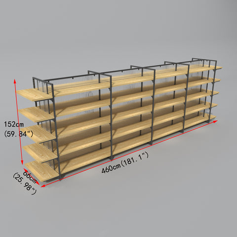 GUHUI-Extra-Long-Double-Sided-Retail-Island-Gondola-Shelving-with-End-Cap-460cm_2