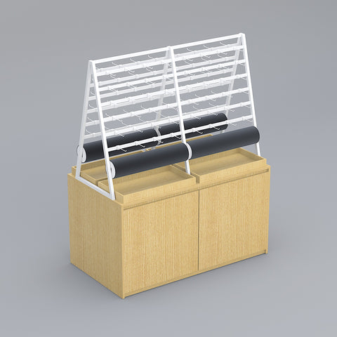 GUHUI-Freestanding-Earring-Display-Cabinet-with-Hook-Rack-and-Storage-Base
