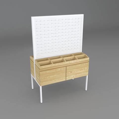 GUHUI-Freestanding-Earring-Display-Cabinet-with-Organizer-Tray-Storage
