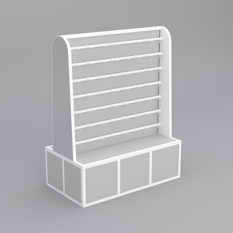 GUHUI-Freestanding-Jewelry-Hook-Display-Cabinet-Gray
