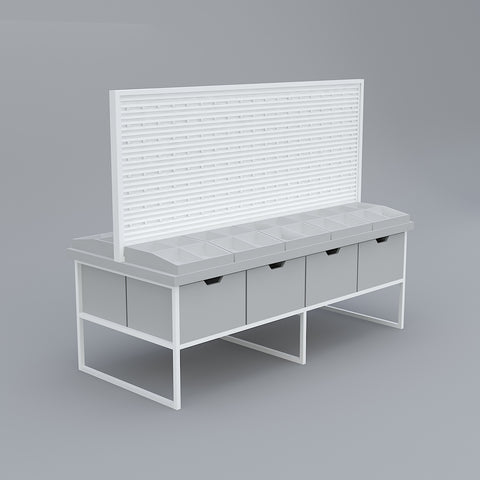 GUHUI-Jewelry-Display-Counter-with-Earring-Rack-Gray-Storage-Drawers