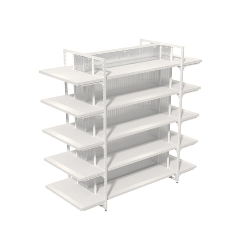 GUHUI-Modular-Double-Sided-Island-Display-Shelving-Unit-with-Endcaps-White-160cm-Wide_1