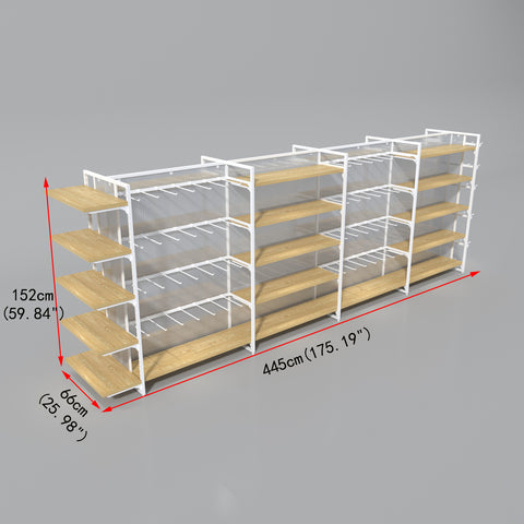 GUHUI-Modular-Double-Sided-Island-Retail-Shelving-Unit-with-Wood-Shelves-Hook-Display-445cm_3