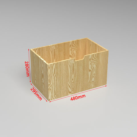 GUHUI-Natural-Wood-Storage-Drawer-for-Gondola-Wall-Display-Shelving