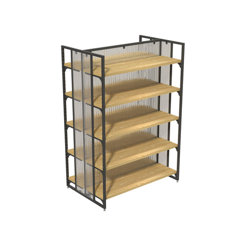 GUHUI-Single-Bay-Double-Sided-Gondola-Shelving-Unit-Compact-Retail-Island-Display-Rack_1