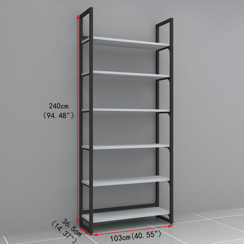 GUHUI-Single-Sided-Gondola-Shelving-with-Steel-Frame-and-Flat-Display-Shelves-503cm_1