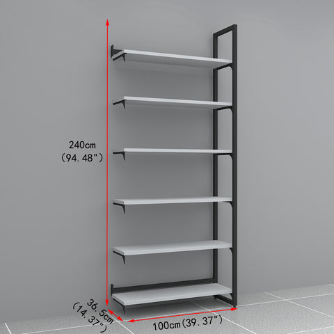 GUHUI-Single-Sided-Gondola-Shelving-with-Steel-Frame-and-Flat-Display-Shelves-503cm_2