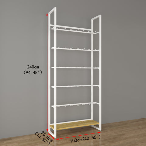 GUHUI-Single-Sided-Gondola-Wall-Side-Display-with-Metal-Wood-Grain-Hooks-503cm_1