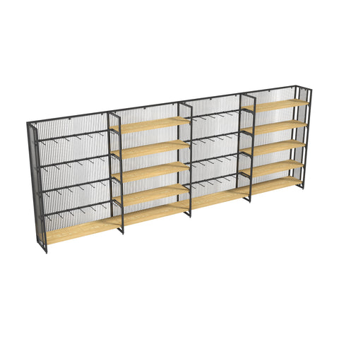 GUHUI-Single-Sided-Modular-Retail-Display-Rack-with-Hooks-Multi-Shelf-Sections-402cm_1