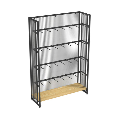 GUHUI-Single-Sided-Square-Tube-Hook-Display-Rack-Black-102cm_1