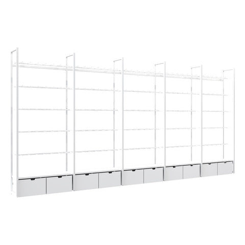 GUHUI-White-Metal-Wall-Display-Rack-with-Drawers-and-Hook-Arms-503cm_4