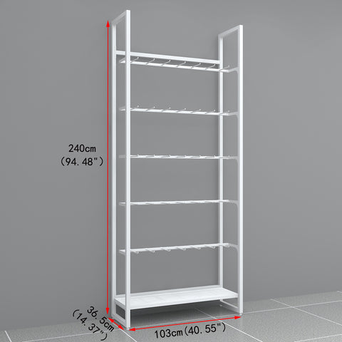 GUHUI-White-Metal-Wall-Display-Rack-with-Square-Tube-Hooks-503cm_1