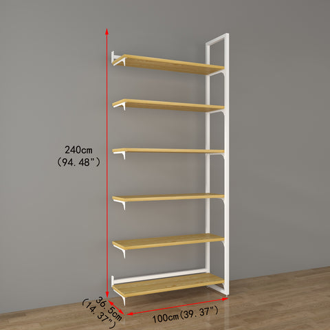 GUHUI-Wood-Grain-Retail-Wall-Shelving-with-White-Steel-Frame-Modular-Display-Unit-503cm_2