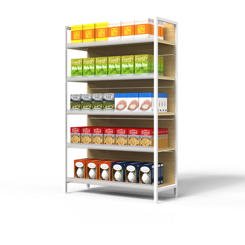 GUHUI-Wood-Grain-Single-Sided-Gondola-Shelving-for-Supermarket-Display_3