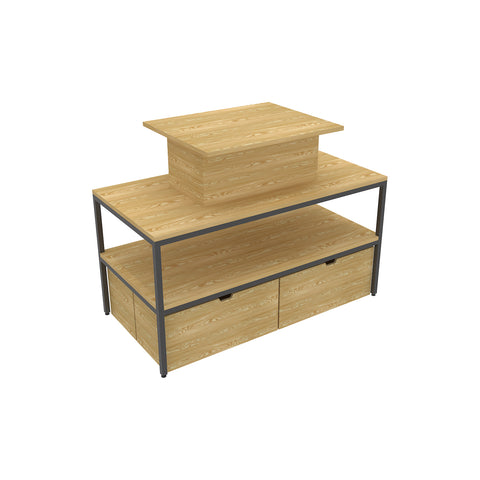 GUHUI160cmCosmeticDisplayTablewithCabinetStorage_CenterPlatform_1