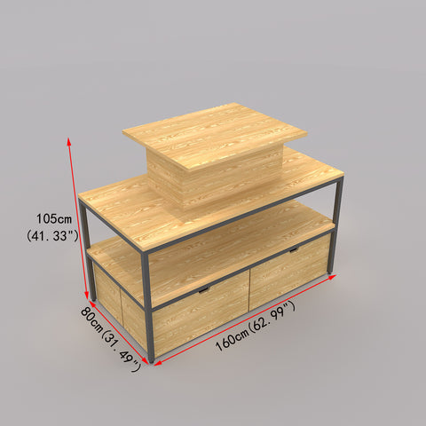GUHUI160cmCosmeticDisplayTablewithCabinetStorage_CenterPlatform_2