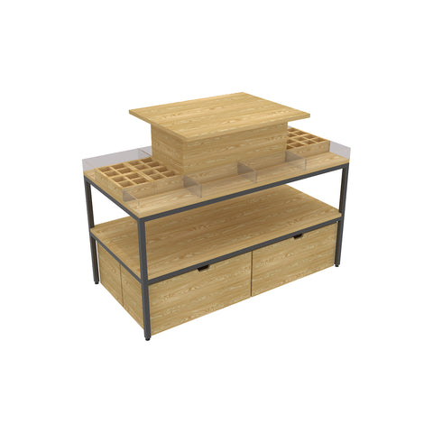 GUHUI160cmCosmeticDisplayTablewithOrganizerTrays_Cabinet_1