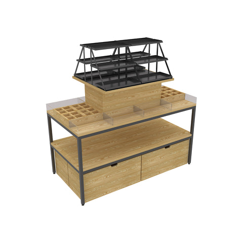 GUHUI160cmMulti-TierCosmeticDisplayTablewithTrays_Cabinet_1