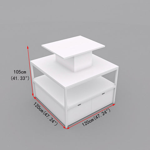 GUHUI2-TierCosmeticDisplayTablewithStorageDrawers_CenterPlatformWhite_2