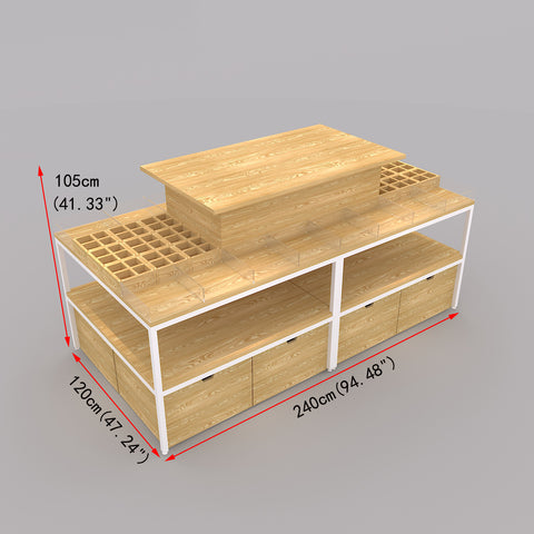 GUHUI240cmCosmeticsDisplayTablewithTesterGrid_Storage_2