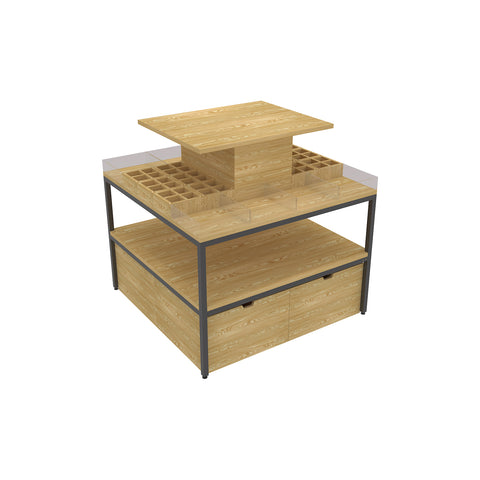 GUHUICosmeticDisplayTablewithOrganizerTrays_CabinetStorage_1