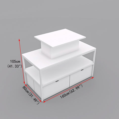 GUHUICosmeticDisplayTablewithRaisedPlatform_StorageCabinetsWhite_2