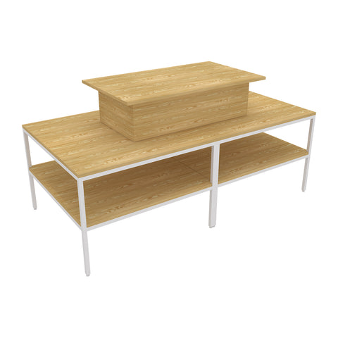GUHUIExtra-LargeTieredCosmeticsDisplayTablewithCenterPlatform_1