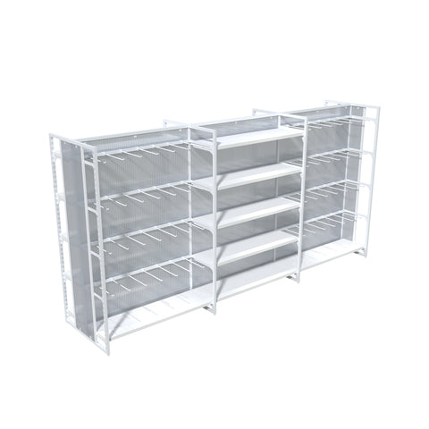 GUHUIExtra-LongDouble-SidedIslandDisplayRackwithShelves_Hooks302cm_2
