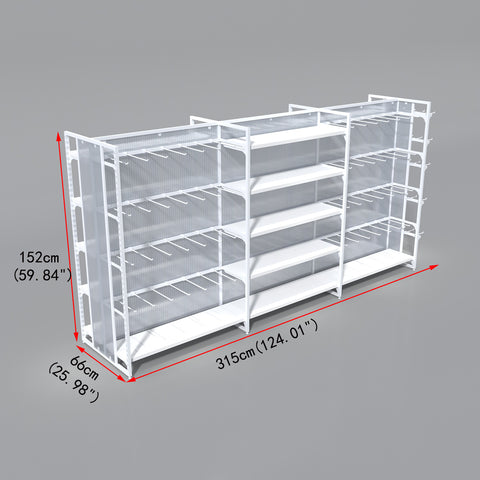 GUHUIExtra-LongDouble-SidedIslandGondolaDisplayRackwithShelves_Hooks315cm_3