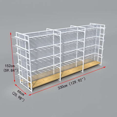 GUHUIExtraLongDouble-SidedHookIslandRackwithEndDisplay330cm_2